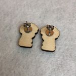 Nickelodeon Rugrats Chuckie Wood Stud Earrings Photo 3