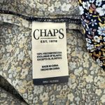 CHAPS Vintage Inspired Navy Floral Midi Dress Romantic Cottage Blue White Modest XL Photo 4