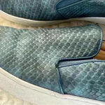 Vionic  Midi Blue Faux Snake Slip On Deck Shoes. Photo 4