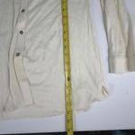 Peruvian Connection Peruvian‎ Connection Snow Drift Light Jersey Shirt Womens Size S Button Up Cream Photo 7