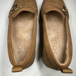 Naturalizer Soul Joyla Platform Loafers Tan Faux Suede Slip On Shoes 7M Brown Size 7 Photo 6