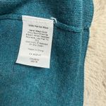 Talbots Merino Wool Cardigan Open Front Button Accent Teal Blue L (See Pics) Photo 7
