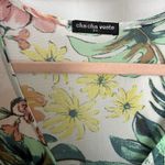 cha cha vente Women's Swim Coverup 2X Tropical Green Coral Lightweight Sheer Photo 3