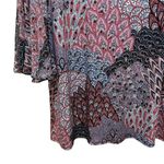 MSK Paisley Print Bell Sleeve Dress Size Large Photo 1