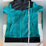 The North Face Oso Hoodie Teal Blue and Black Fleece Full Zip Jacket Size Small Photo 7