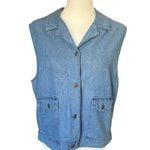 Vintage Denim Cotton Tank Button Photo 0