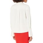 Rebecca Taylor ‎ Sand Washed Collared Shirt Blouse Light Sage Pullover, Size S Photo 2