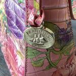 Brahmin Esme Perennial Pink Floral Leather Shoulder Bag NWT Photo 4