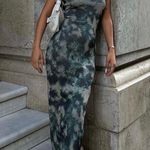 ZARA  dress midi fitted tie dye effect casual summer vacation  Photo 3