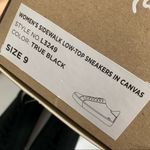 Madewell NEW Sidewalk Low Top Canvas Sneaker Black 8.5 Cloudlift Photo 6