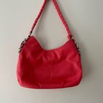 Apt. 9  Curved Shoulder Red Bag With Woven Strap New Without Tags Photo 2