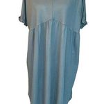 Hudson Gray  Sage Green/Gray Pullover V-Neck Mini Dress Size XL Photo 0