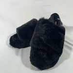 IMAN GLOBAL CHIC FAUX FUR SLINGBACK SLIPPER WOMEN 8 BLACK NEW Photo 1