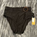 Kona Sol High-Waisted Black Bikini Bottoms with Belt Size XL by  Photo 0