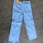 VIP Jeans Light Wash Wide Leg Cargo Pants Size 15/32 Black Photo 9