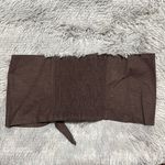 EXPRESS  Linen Blend Tie Front Bandeau Top Photo 2