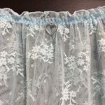 COLSIE Women’s Light Blue Sheer Lace Mini Skirt Cover Up Sz L NWT Size L Photo 2