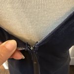 Birdy Grey  Sz MED Hannah Velvet Maxi Dress Storm Blue Prom Bridesmaid Stretch Photo 7