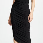 Norma Kamali Black Diana One Shoulder Gown (XS) Photo 0