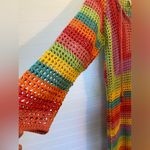 Farm Rio Multicolor Crocheted Cotton Dress Photo 9