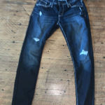 Silver Jeans Silver western distressed dark wash normcore skinny jeans Photo 0