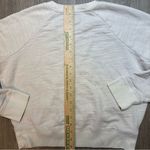J.Crew Vintage Fleece Ivory Embroidered Sweatshirt Small Photo 7