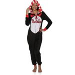 Dr. Seuss Cat In The Hat One Piece Pajama Union Suit, Women’s, Medium NWT Photo 1