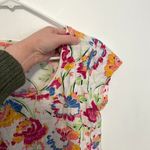 Gap Easy Tee White Pink Multi Floral Scoop Neck Short Sleeve 100% Cotton T-Shirt Photo 10