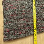 Pure Jill Marled Knit Sweater Red Black White Wool Cashmere Asymmetrical Medium Photo 6