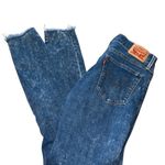 Levi's Blue Cropped Distressed Jeans Photo 6