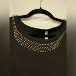 White Stag  Black Cotton Long Sleeve Crew Neck Pullover Bedazzled Orange Size XL Photo 1