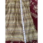 Liz Claiborne  Dress Women's Size 10 Olive Green Brown Striped Midi‎ Career Retro Photo 7