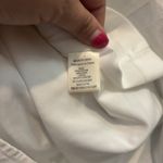 LOVERICHE‎ Small White EMBROIDERED PUFF SLEEVE LINEN SHIRT TUNIC BOHO DRESS Photo 7