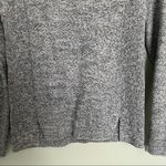 Lou & grey  Heathered Slate Blueish Grey and White Cotton Sweater Photo 1
