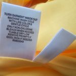 New York & Company Yellow Satin Sleeveless Ruffled Roses 3D Effect Dress Size M Size M Photo 6