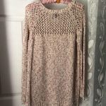 Torrid  Chunky Knit open weave crewneck Sweater women sz 0 (L) cotton blended Photo 5