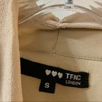 TFNC  London Tan Draped Neck Beaded Accent Sleeveless Dress S Photo 1