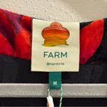 Farm Rio  Medium Flower Season Black Wrap Maxi Velvet Dress Wedding Formal Party Photo 3