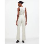 Madewell  Emmett Wide Leg High Rise Pants in Corduroy Cream Sz‎ 33 NWT Photo 2