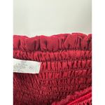 Altar'd State Mini Dress Sz XL Red Floral Velvet Burnout Smocked Sexy Feminine Photo 6