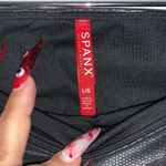 Spanx  Foiled Black Snakeskin Leather Leggings Size L Photo 5