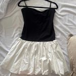 Camila Coelho  Black Strapless Bubble Hem Mini Dress Photo 0