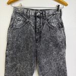 Wrangler Vtg Jeans Womens 27x29.5 Bareback Black Acid Wash Cotton Made in USA * Photo 2