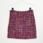 Aura Pink Tweed Mini Skirt Photo 7