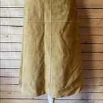 Sigrid Olsen Vintage Y2K 100% Genuine Leather Midi Skirt Size 4 Boho Coastal Cowgirl Western Photo 6