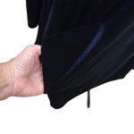 Jude Connally Kerry Velvet Navy Blue Dress Size XL 3/4 Bell Sleeves Pockets Photo 5