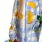 Lisa Says Gah NWT  Picnic Gingham Fruit Print Dress Size Small Photo 3