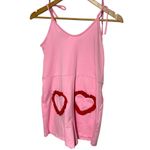 Lazy Oaf  Heart Pink Romper playsuit pajama XS Photo 6
