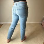 ZARA  Blue Ankle Cropped Distressed Jeans Photo 1