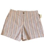 Gap  Stretch Easy Through Hip & Thigh Mid‎ Rise Striped Shorts 8 Photo 2